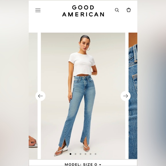 Good American Jeans size 00 - Picture 1 of 5